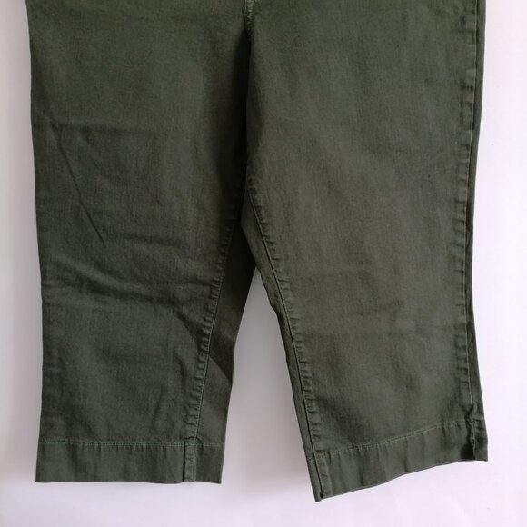 NYDJ Cropped Jeans in Forest Green - Picture 3 of 7